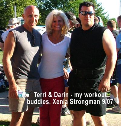 Vince, Terri & Darin at the Xenia 9/07 Strongman