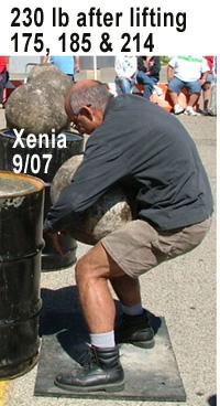 230 stone at 9/07 Xenia contest