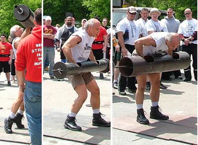 log lift to 5 ft at Xenia Strongman May 2006