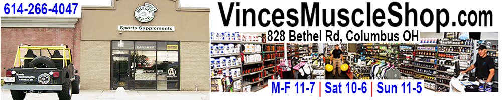 Vince's Muscle Shop - sports supplements Columbu Ohio